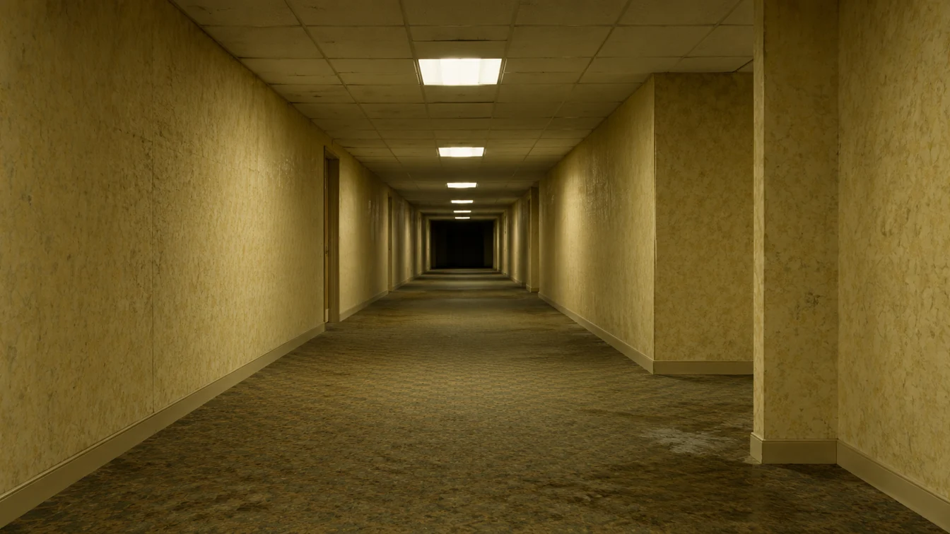 Original empty corridor starting image