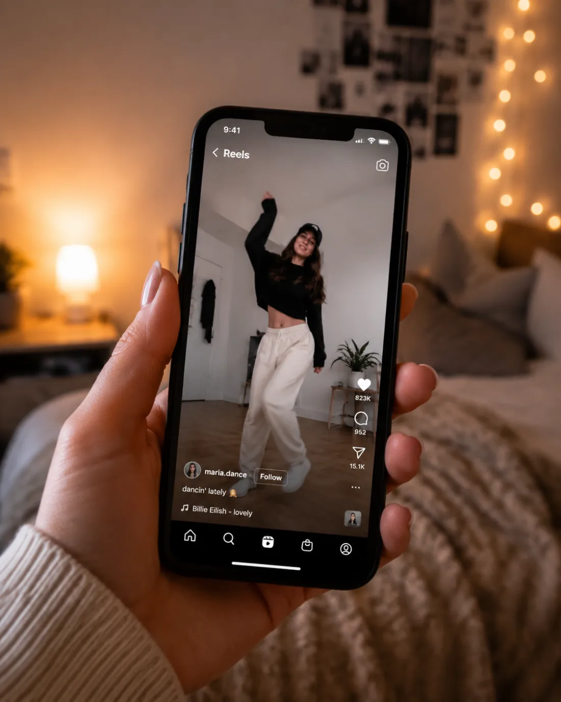 Pasting a TikTok link to use any dance as a reference