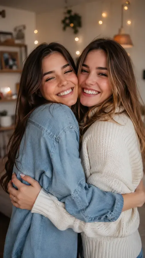 A vertical hug video ready for Reels, Shorts and TikTok