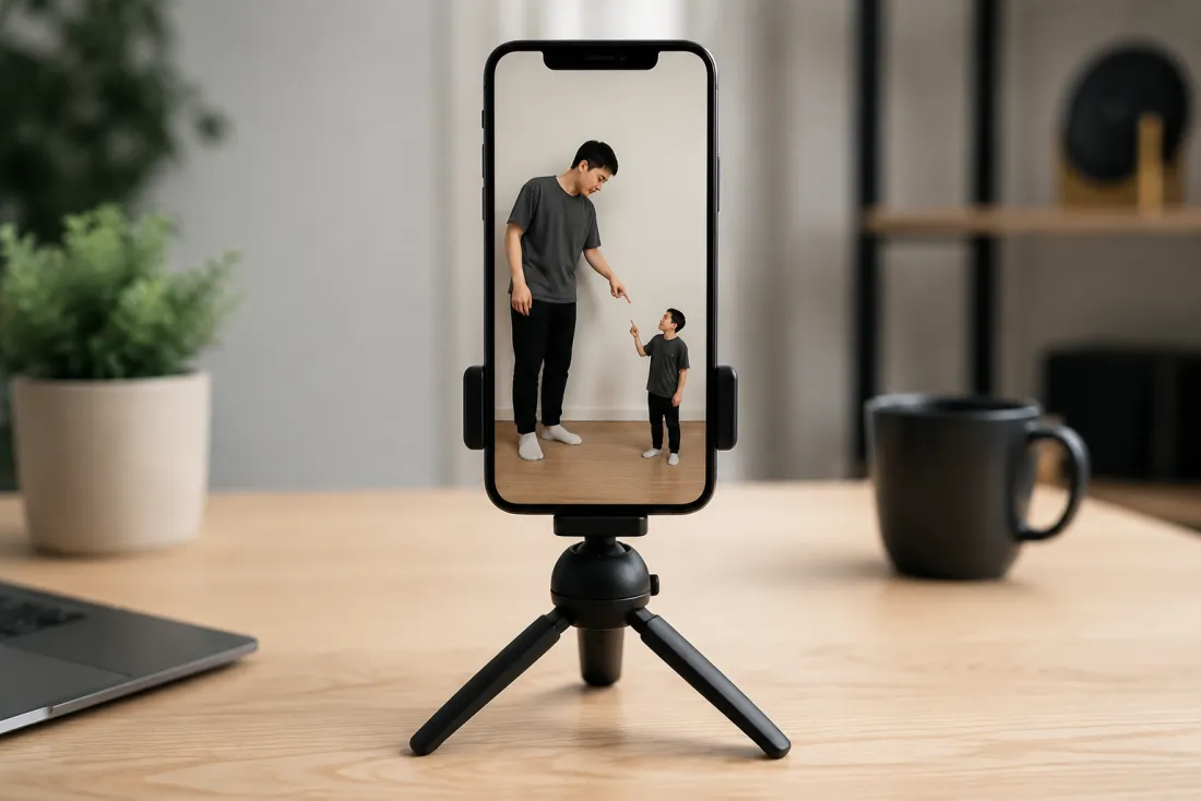 A vertical mini-me video ready for Reels, Shorts and TikTok