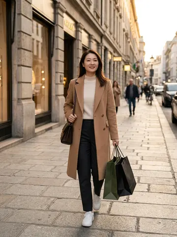 Luxury shopping street