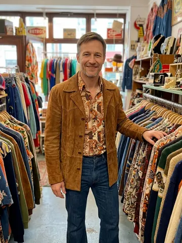 Vintage thrift look