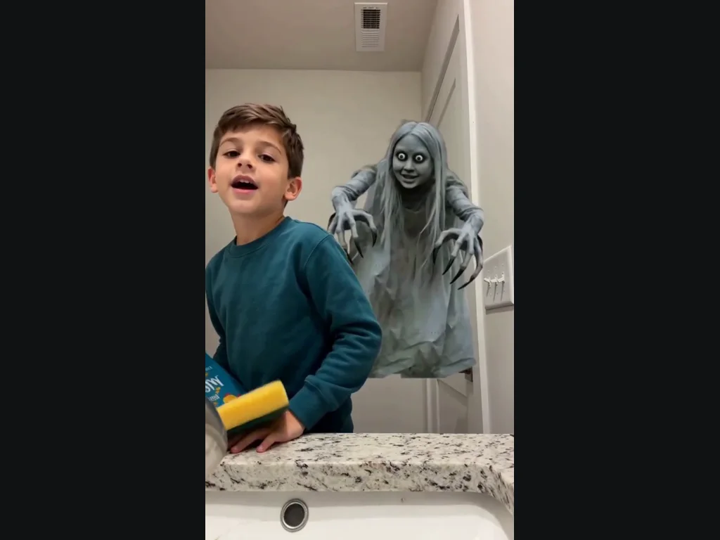 Ghost Prank generated result, moment 1