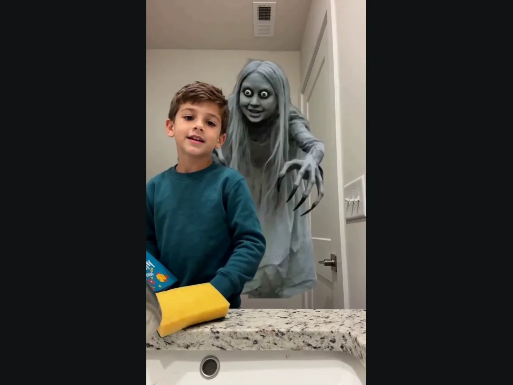 Ghost Prank generated result, moment 2