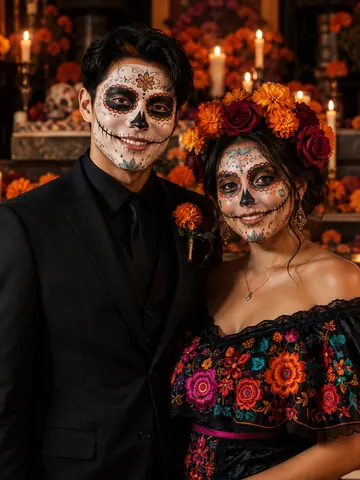 Day of the Dead couple