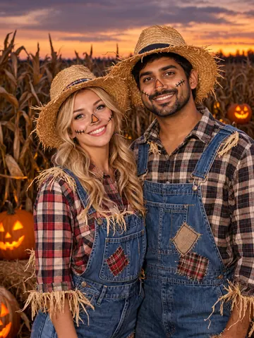 Scarecrow couple