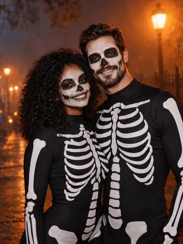 Skeleton couple