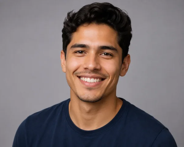 A real single portrait photo