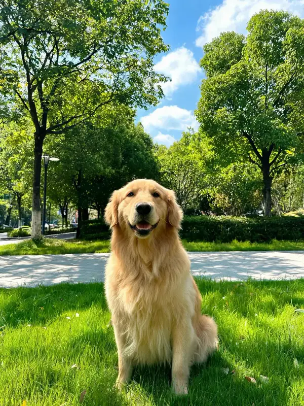 Example photo 2 for Smalltown Boy AI: a golden retriever