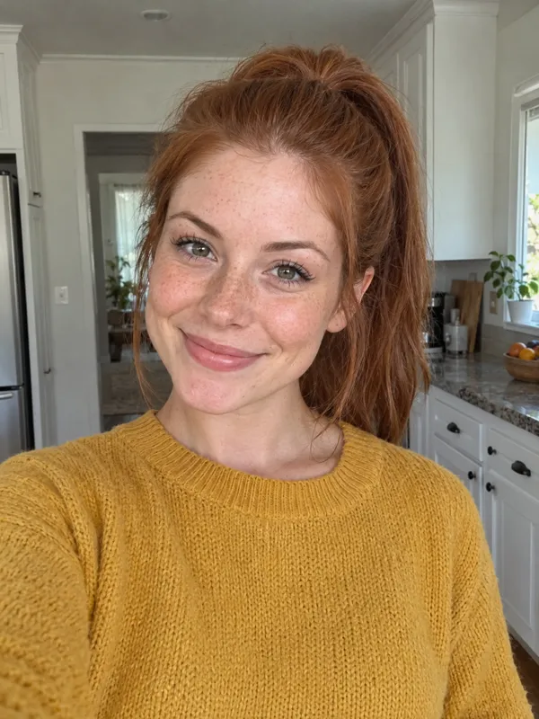 Example selfie uploaded to Tip Toeing AI