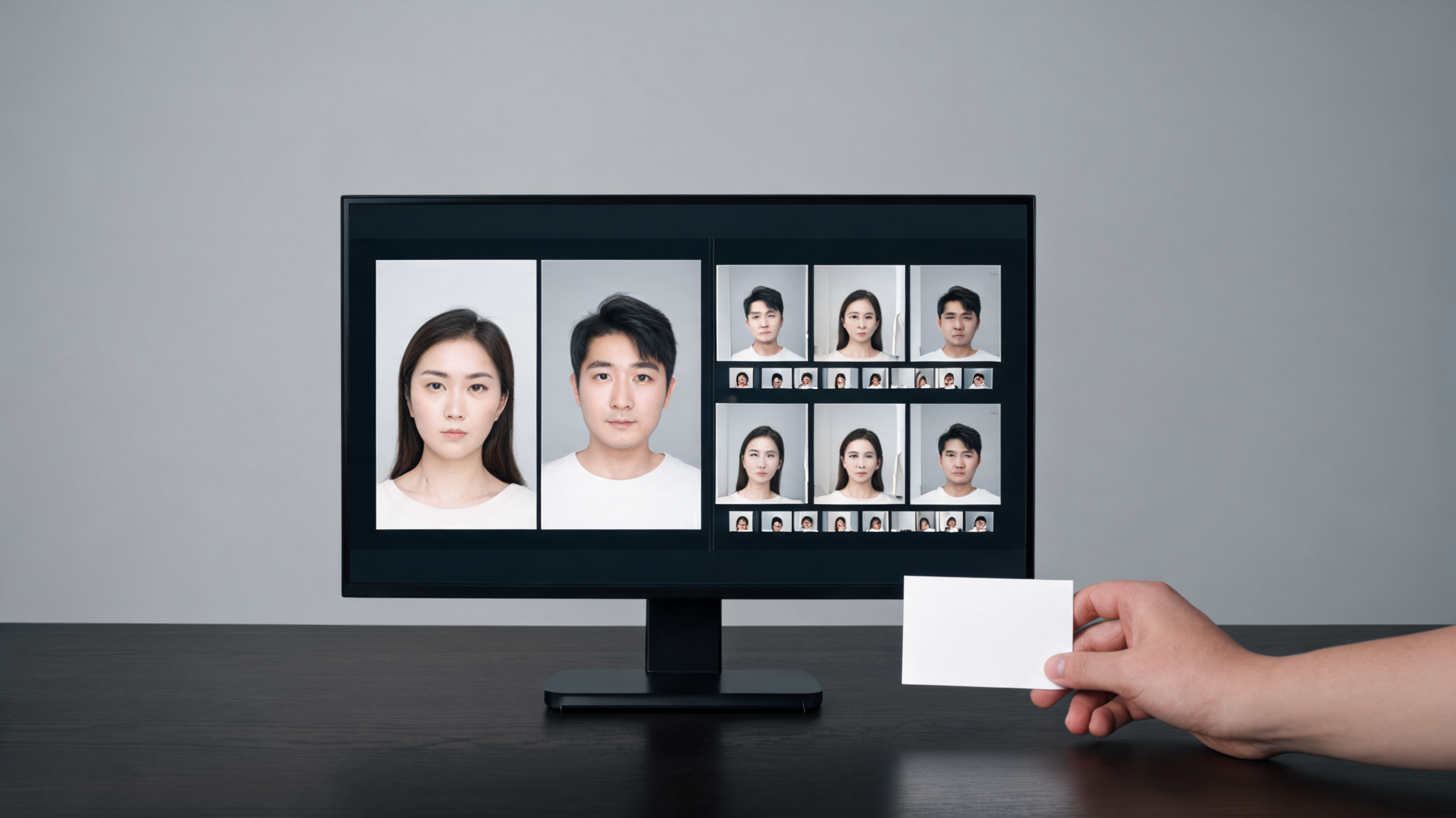 A responsible editor compares generic consented face references with a source-video contact sheet and an approval card
