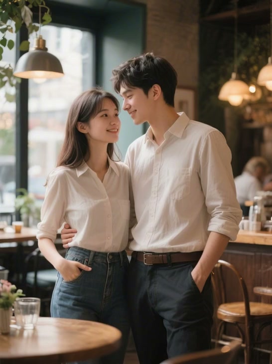 Trending AI kissing viral TikTok thumbnail