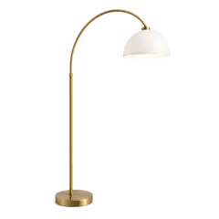 Reference 3: brass arc floor lamp