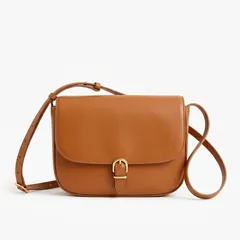 Reference 2: tan leather crossbody bag